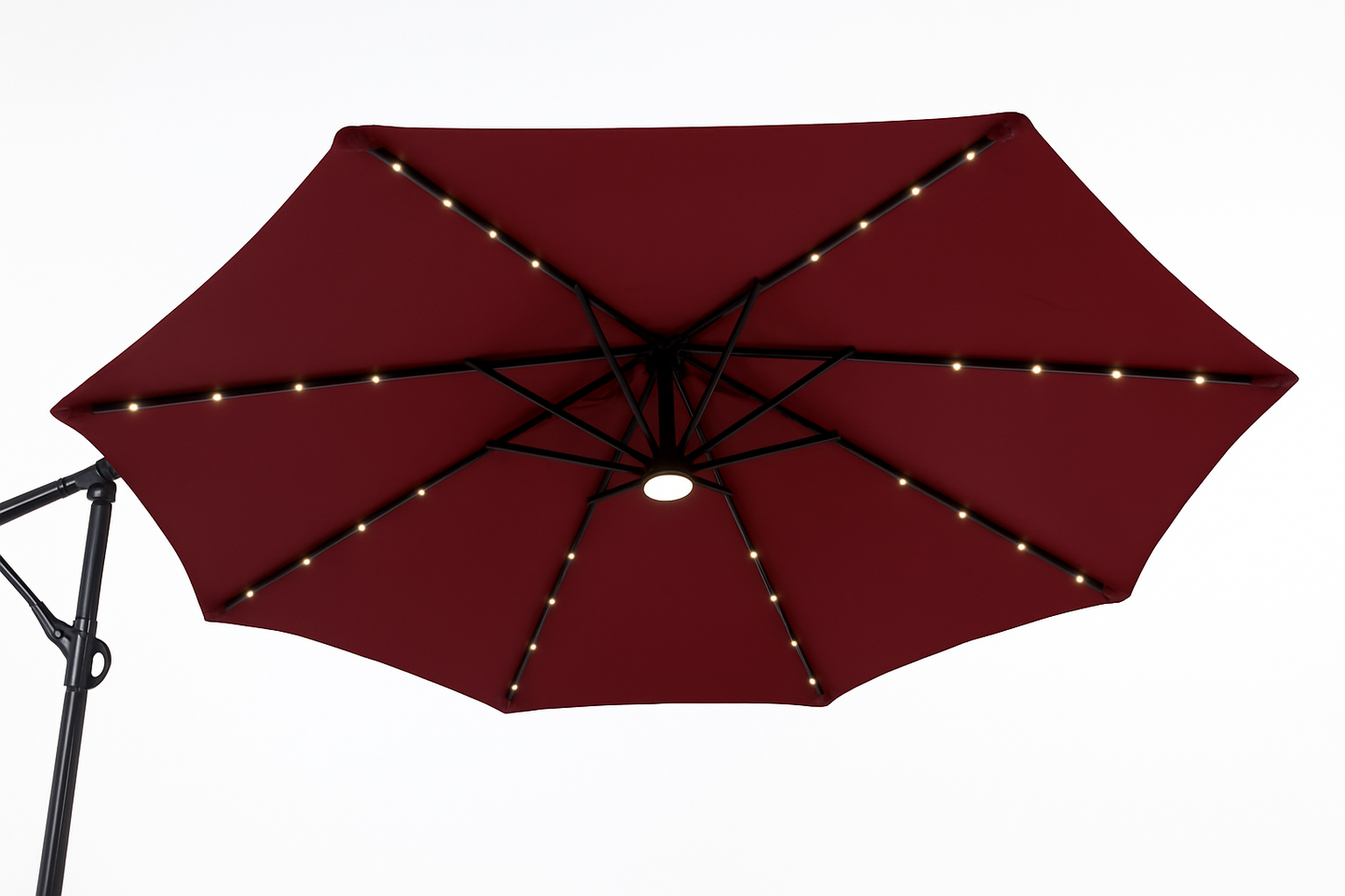 LED Side Pole Umbrella + 30 kgs base