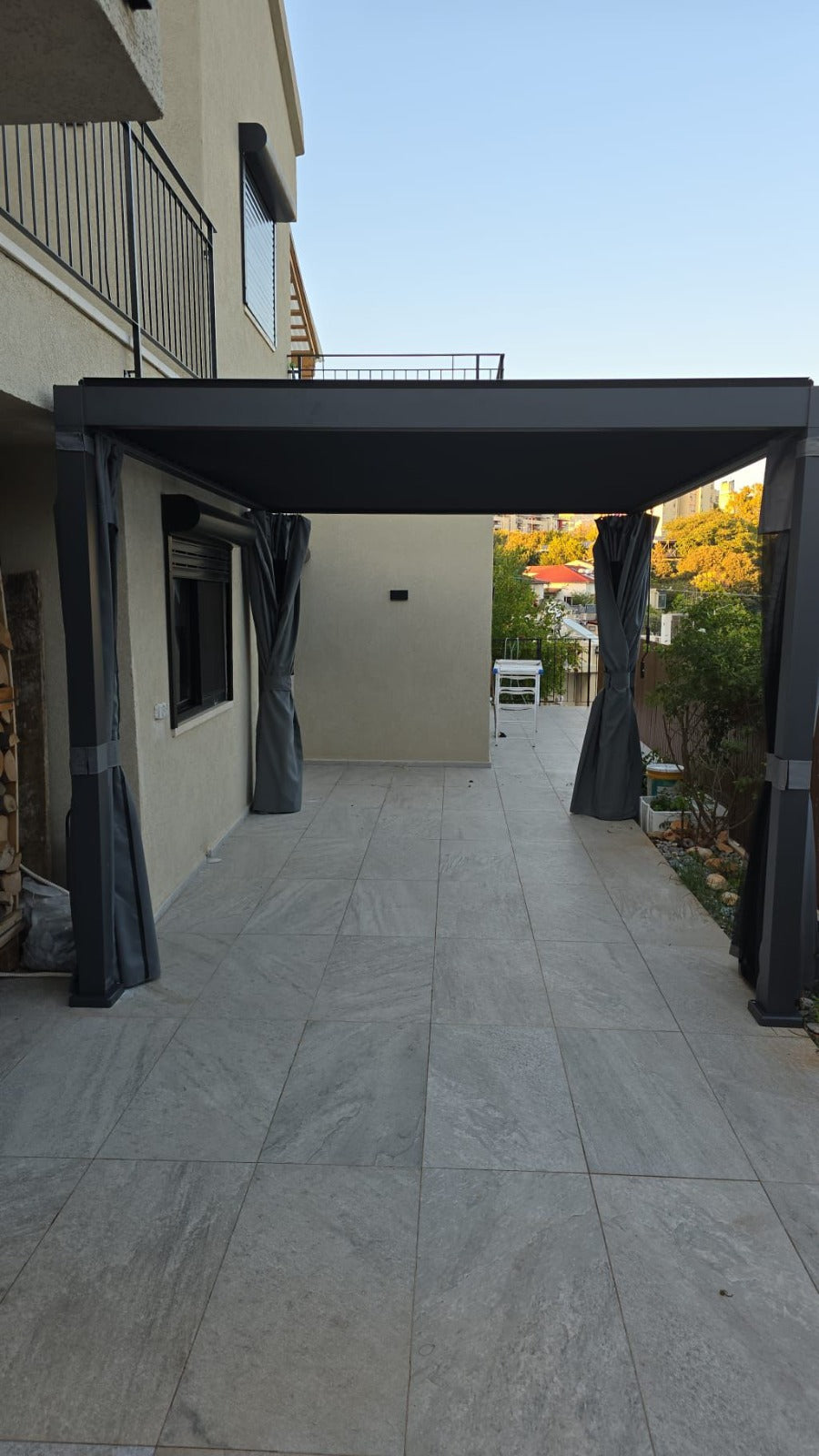 10 x 13 ft Louvered Pergola Awning