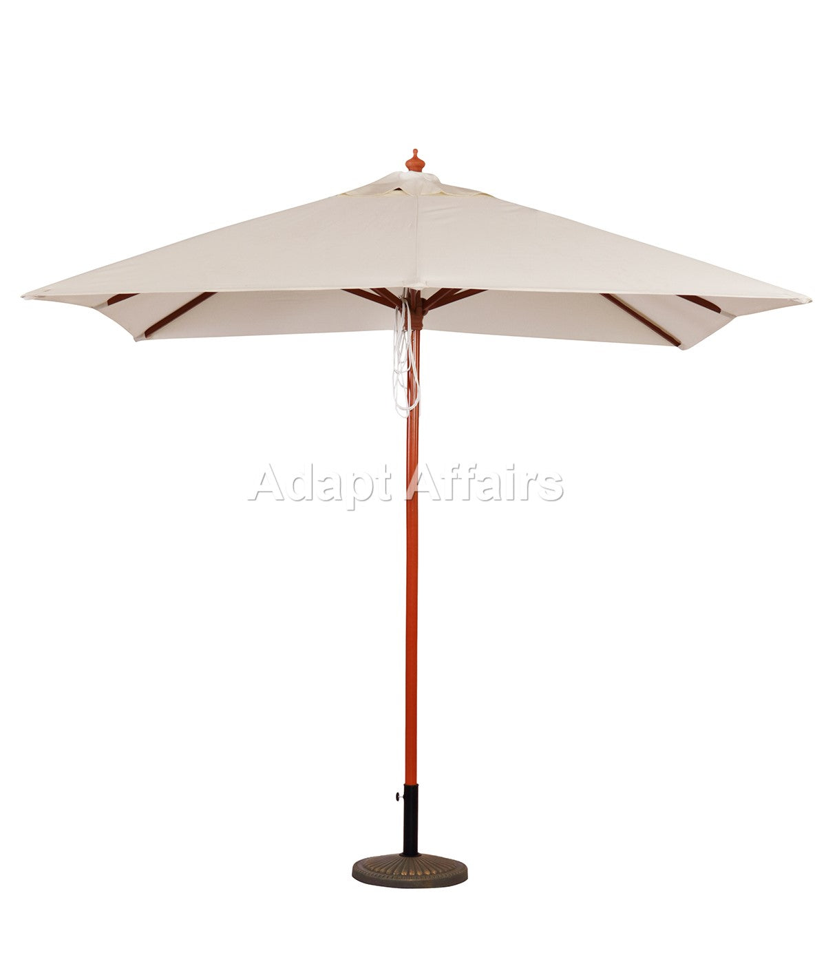 Wooden Center Pole Square Umbrella