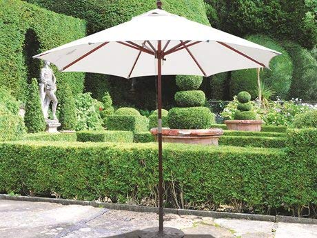 Single Deck Wooden Center Pole Umbrella