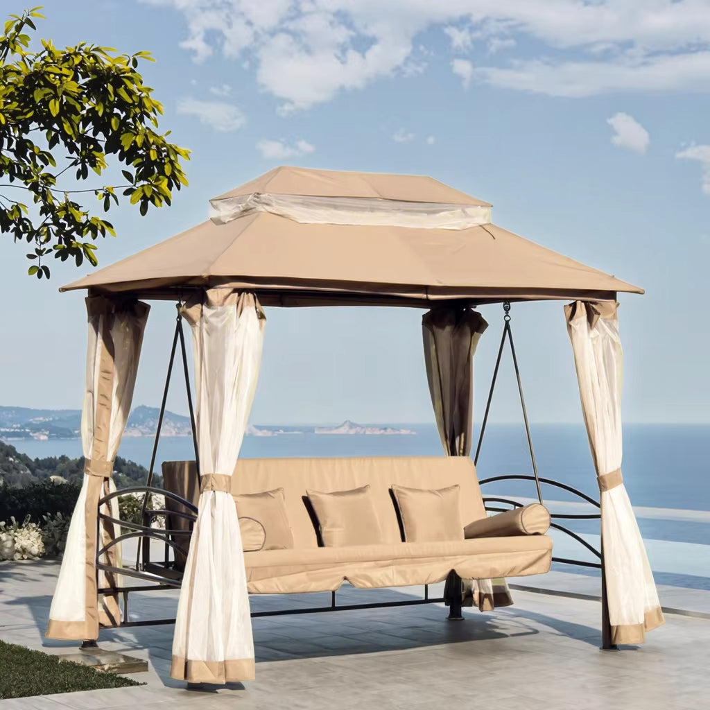 3 Seater Daybed Swing Gazebo
