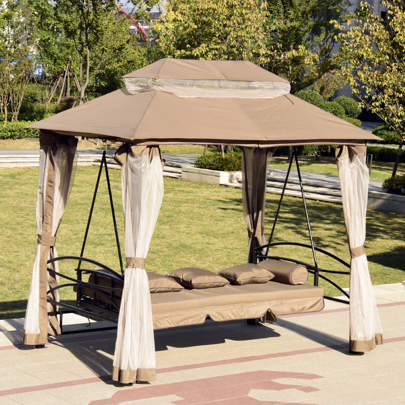 3 Seater Daybed Swing Gazebo