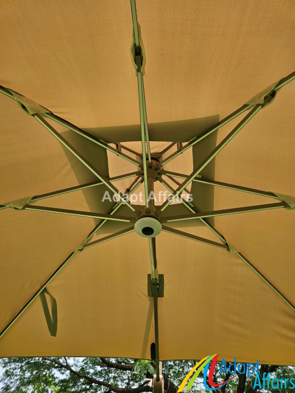 Luxury 360 Degree Aluminium LED Umbrella With Water Base ( 120 L )