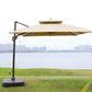 360 Degree Rotating Side Pole Square Umbrella with Water Base