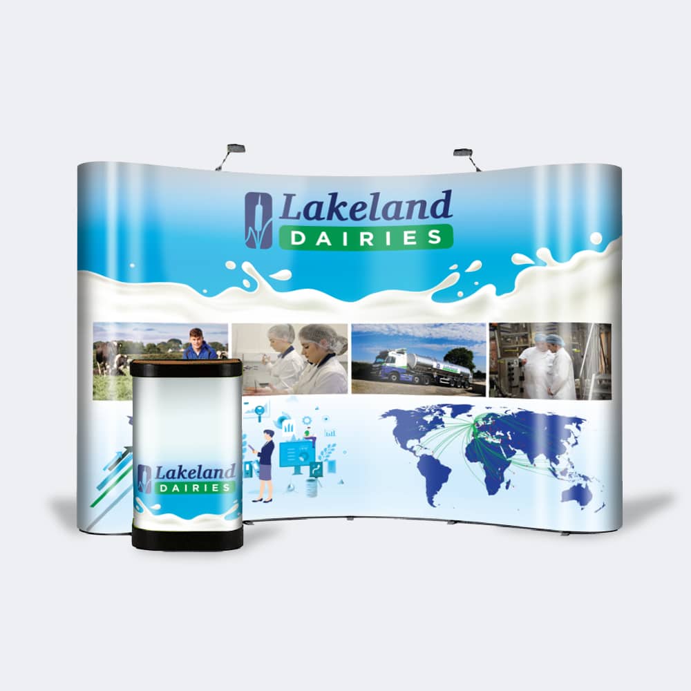 Portable Magnetic Pop Up kit with Podium
