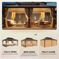 12×20 ft Premium All-Weather Gazebo – Double Roof with Mosquito Net & Curtain