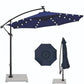 LED Side Pole Umbrella + 30 kgs base