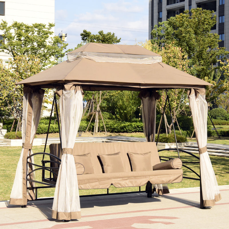 3 Seater Daybed Swing Gazebo