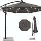 LED Side Pole Umbrella + 30 kgs base