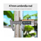 7 Color LED Double Deck Aluminium Centre Pole + 40 Kgs Granite Base