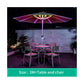 7 Color LED Double Deck Aluminium Centre Pole + 40 Kgs Granite Base