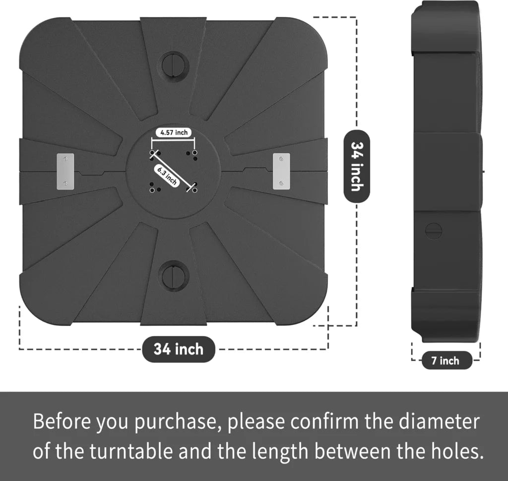 Luxury 360 Degree Aluminium LED Umbrella With Water Base ( 120 L )
