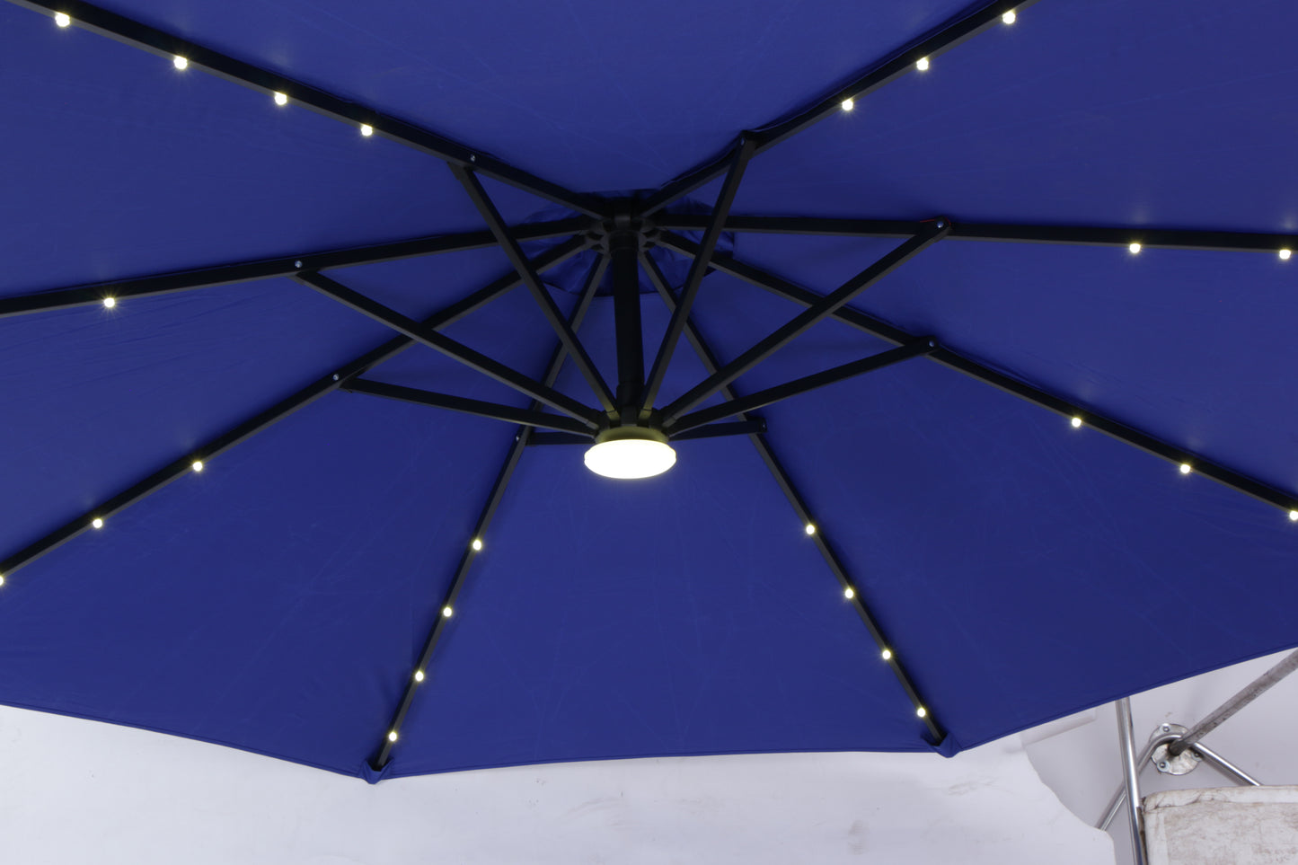 LED Side Pole Umbrella + 30 kgs base