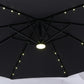 LED Side Pole Umbrella + 30 kgs base