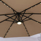 LED Side Pole Umbrella with Water Base ( 65 liters Capacity)