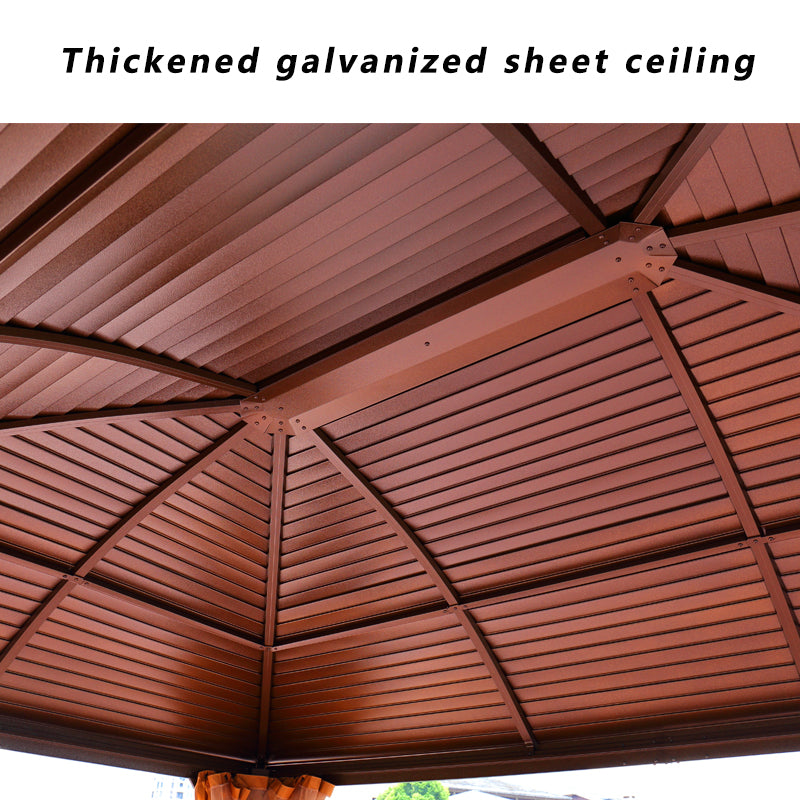 10 x 13 ft Dome Roof All-Weather Gazebo