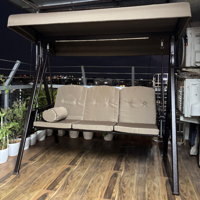 LED Luxury Garden Swing - 3 Seater