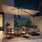 Luxury 360 Degree Aluminium LED Umbrella With Water Base ( 120 L )