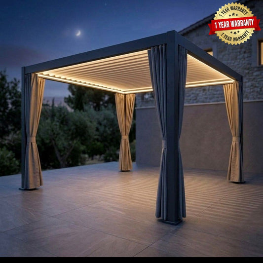 10 x 13 ft Louvered Pergola Awning
