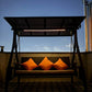 Premium LED 3 Seater Wicker Swing