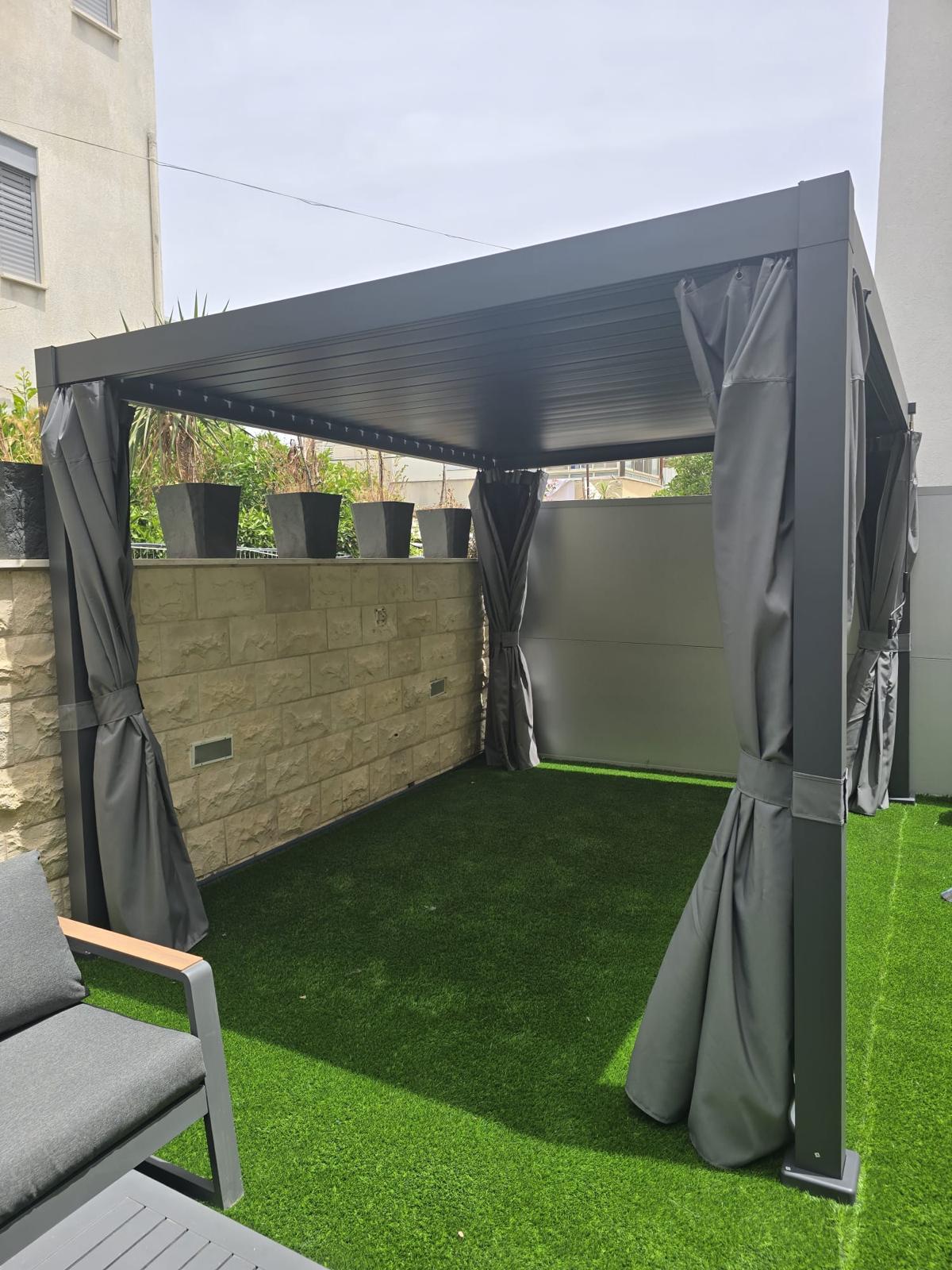 10 x 13 ft Louvered Pergola Awning