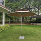 Heavy Duty Double Deck Aluminium Centre Pole Umbrella + 40 kgs Granite Base