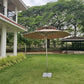 Heavy Duty Double Deck Aluminium Centre Pole Umbrella + 40 kgs Granite Base
