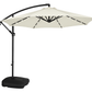 LED Side Pole Umbrella with Water Base ( 65 liters Capacity)