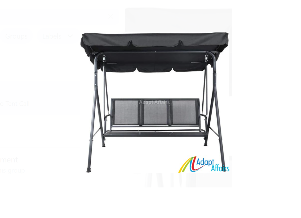 Textilene Garden Swing- 3 Seater