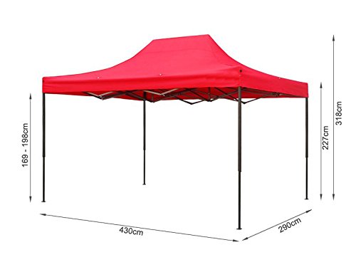 10 x 15 Feet Gazebo Tent (Regular Quality)