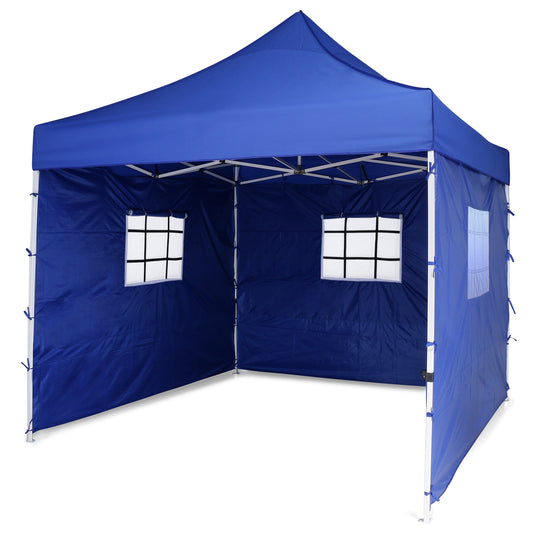 Gazebo Tent 10 x 10 feet with Netted Window Side covers - Semi premium Quality
