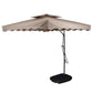 Ms side Pole Square Umbrella with water base