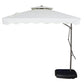 Ms side Pole Square Umbrella with water base
