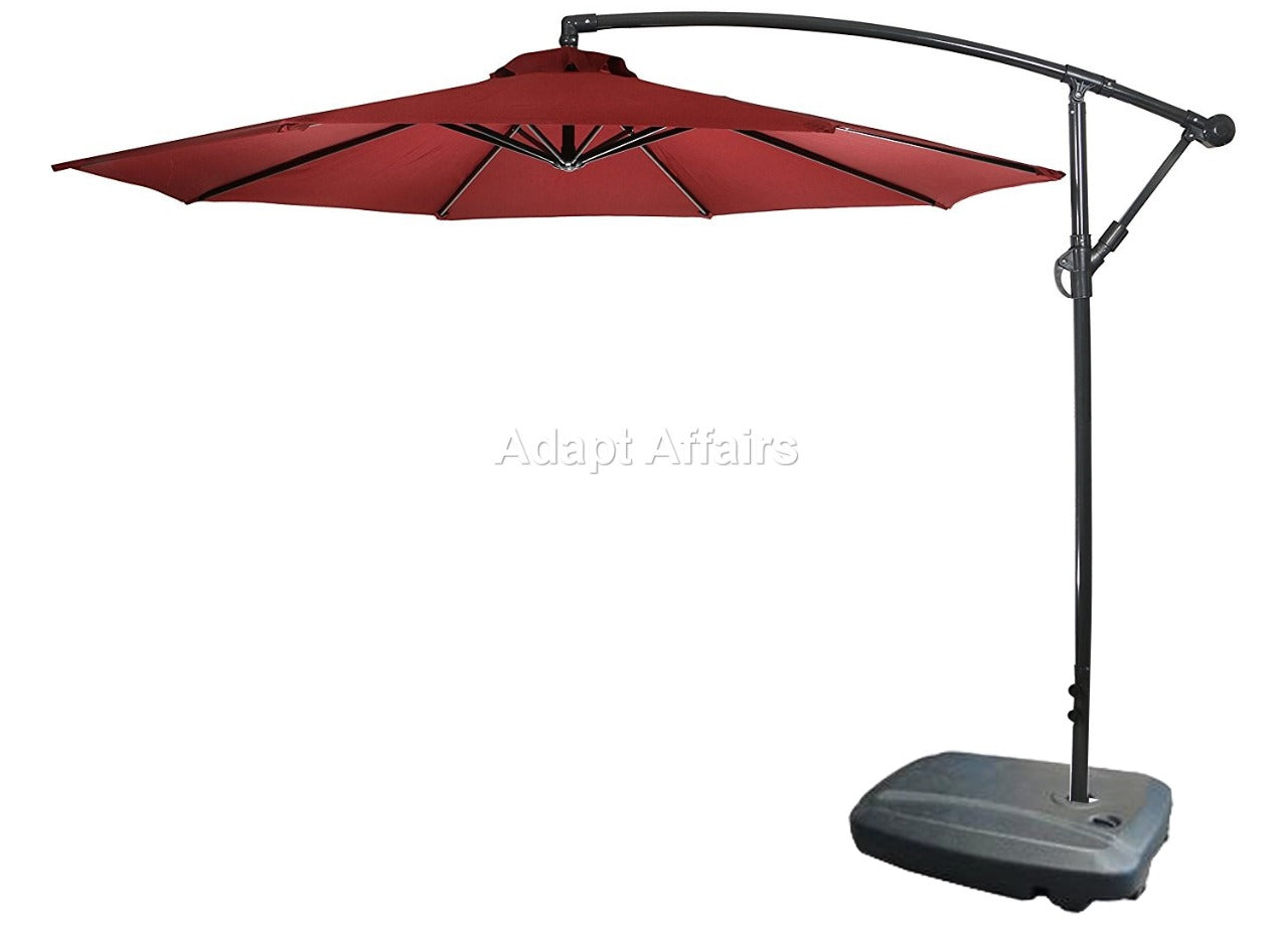 Side Pole Round Umbrella with Waterbase