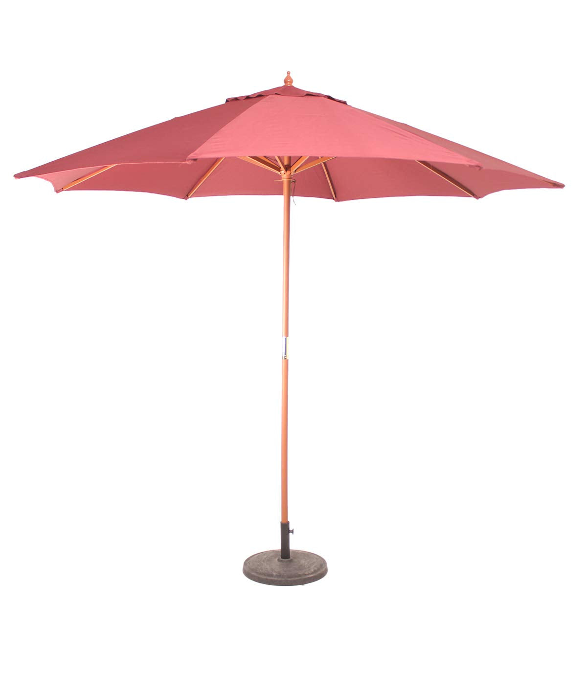 Single Deck Wooden Center Pole Umbrella