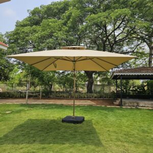 Luxury 360 Degree Aluminium LED Umbrella With Water Base ( 120 L )